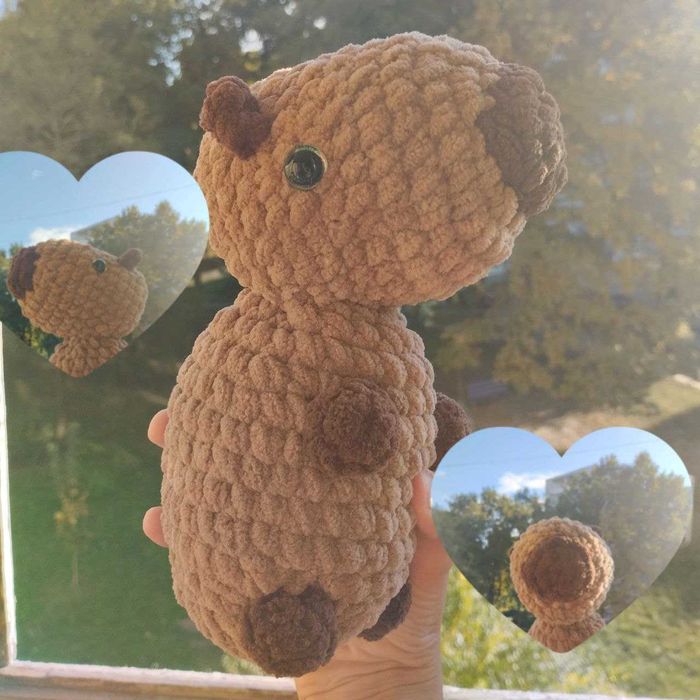 Капібара амігурумі, в'язана, ручна робота