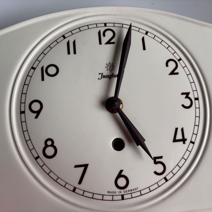Zegar ceramiczny Junghans nakręcany ceramiczny vintage