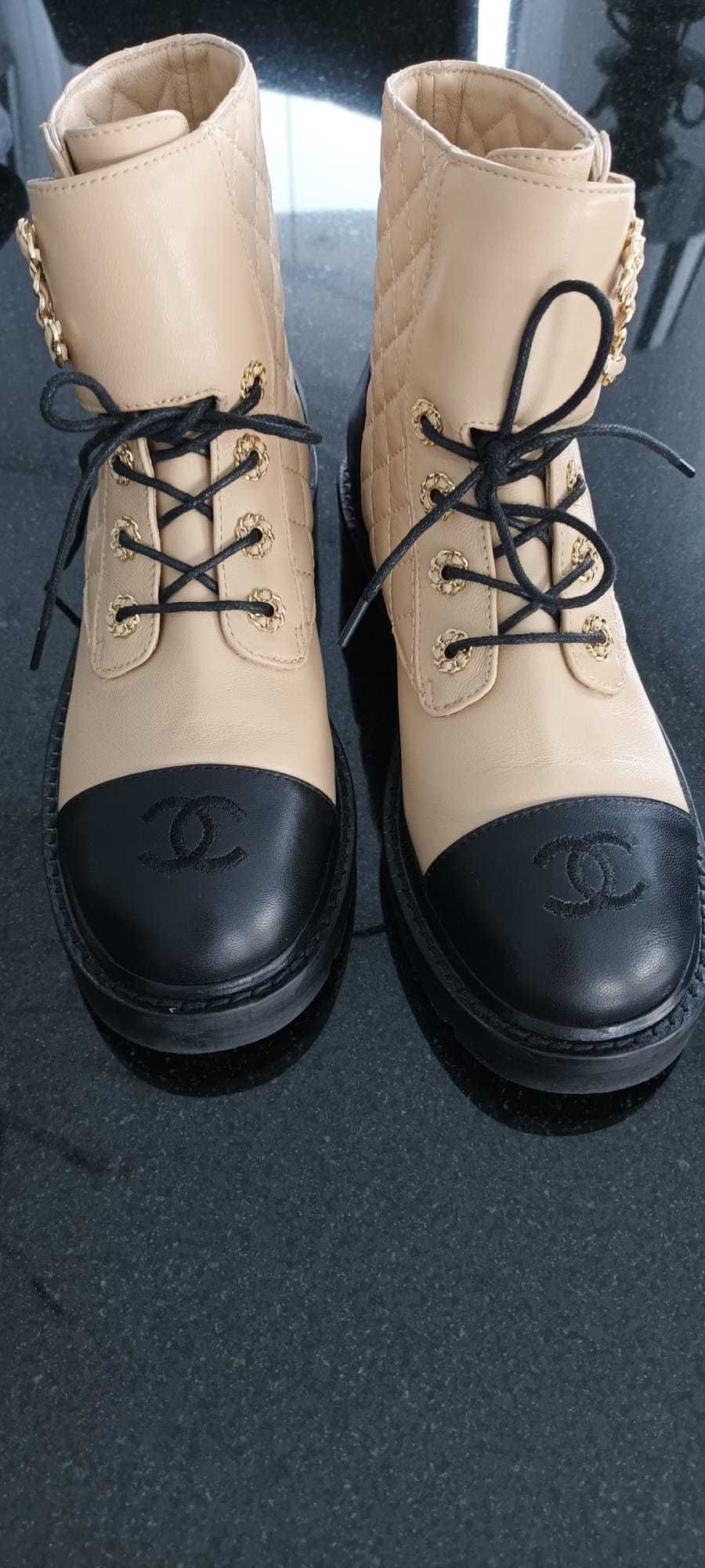 Chanel  Trapery Kozaki eleganckie Botki