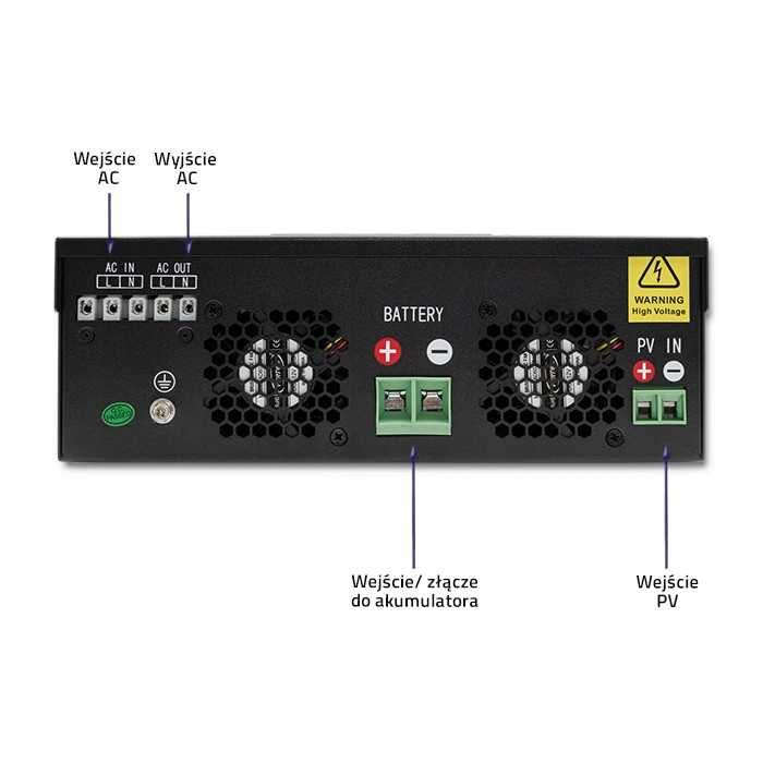 Гібридний сонячний Інвертор 6000Вт 24V. ДЖБ ИБП Гибридный Инвертор.