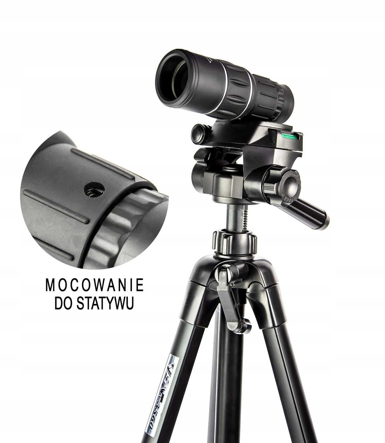 Monokular 16x52 Bak-4 Luneta Lornetka Dzień Noc