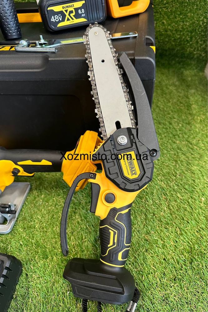 Набір 6в1 АКБ DeWalt 48V Шурік, Гілкоріз, УШМ, Перф, Гайковерт,Дискова