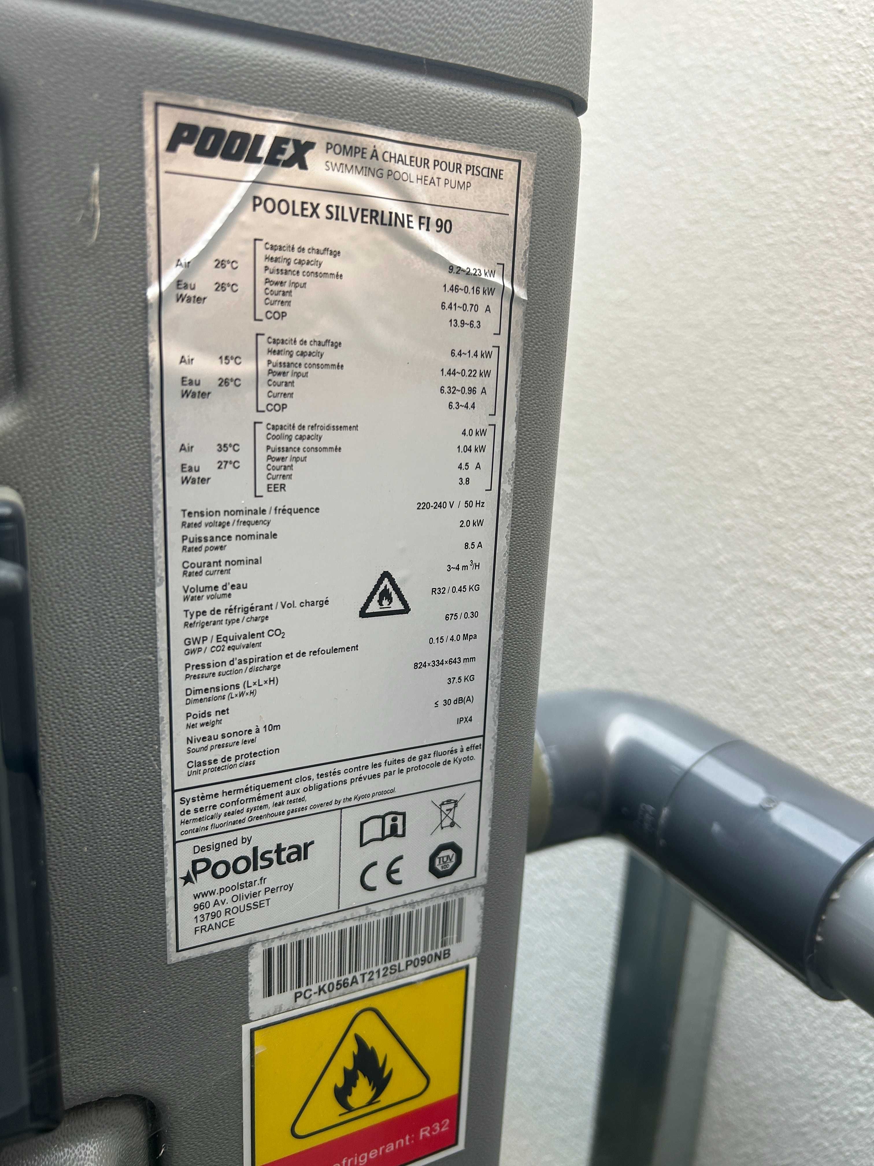 Bomba de Calor POOLEX Silverline FI 90