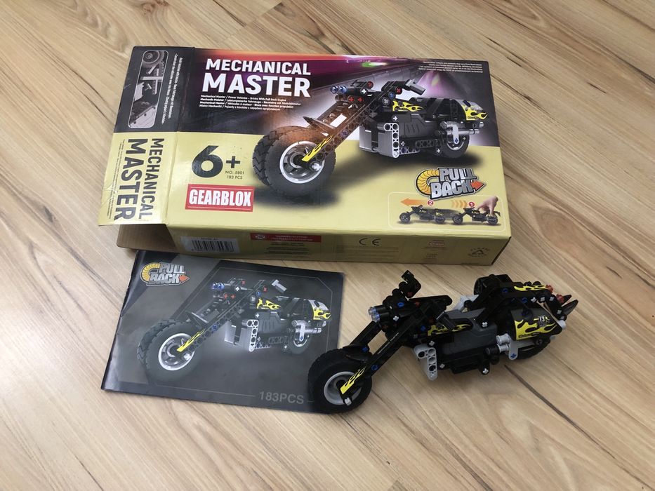 Mechanical master 6+ zabawka 5801 klocki motor motocykl mobilny
