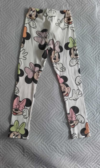 Spodnie Zara 116 Minnie Disney prążkowane dla dziewczynki Kozanów