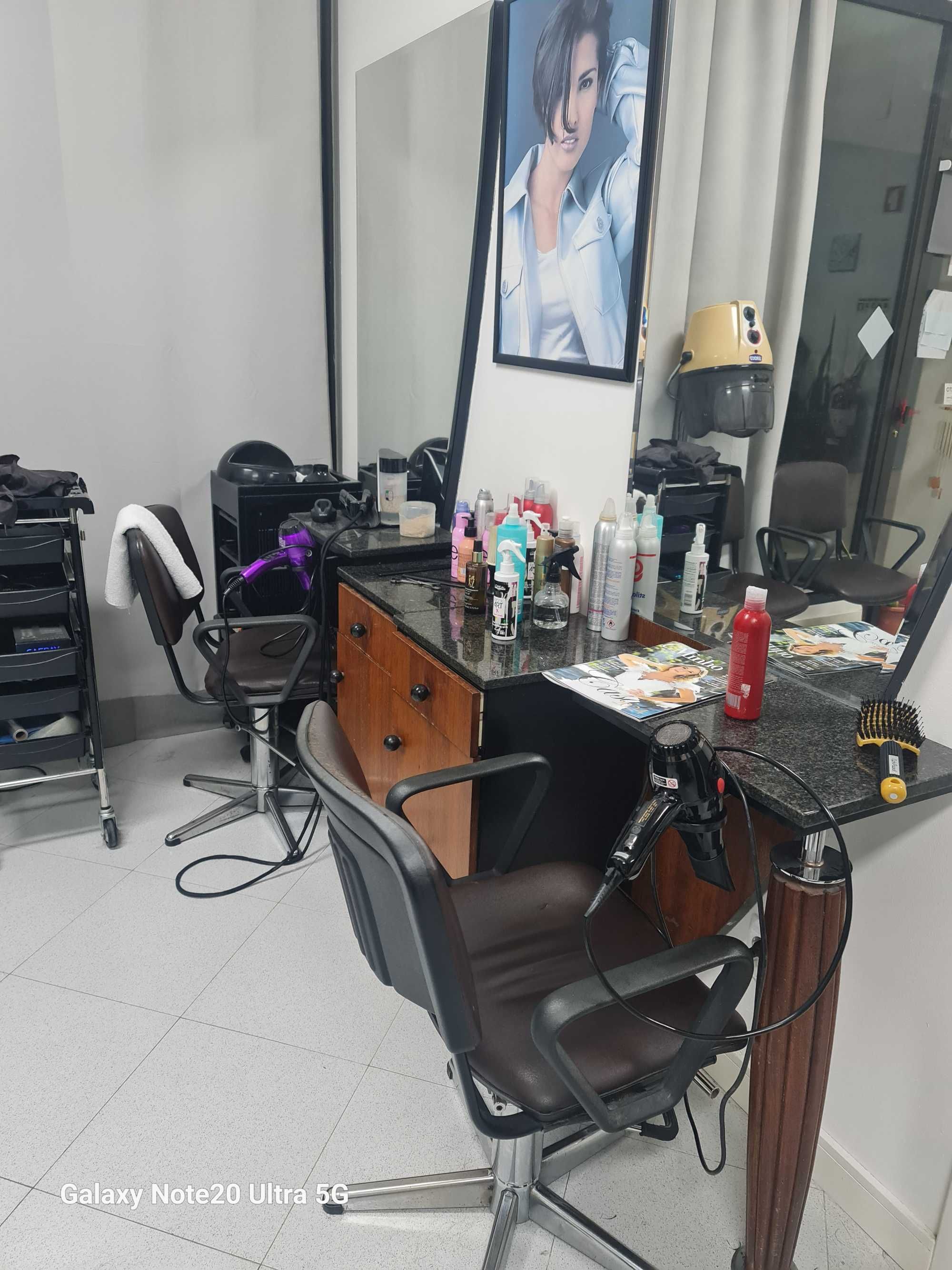 Mobiliário de cabeleireiro e estética