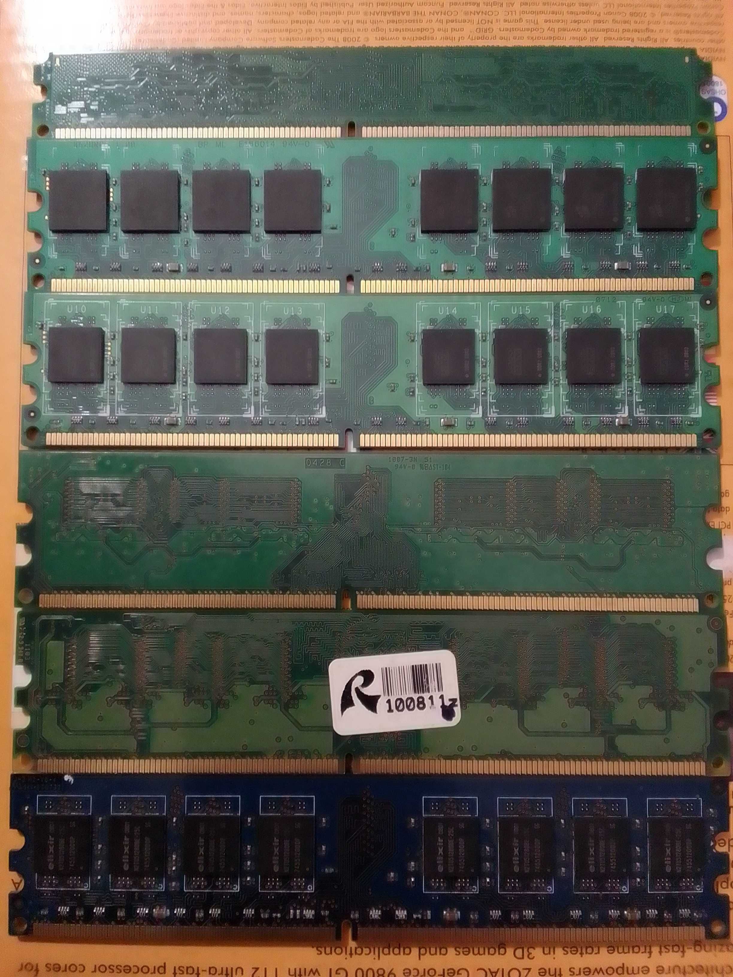 Оперативная память DDR2 1Gb 6 штук