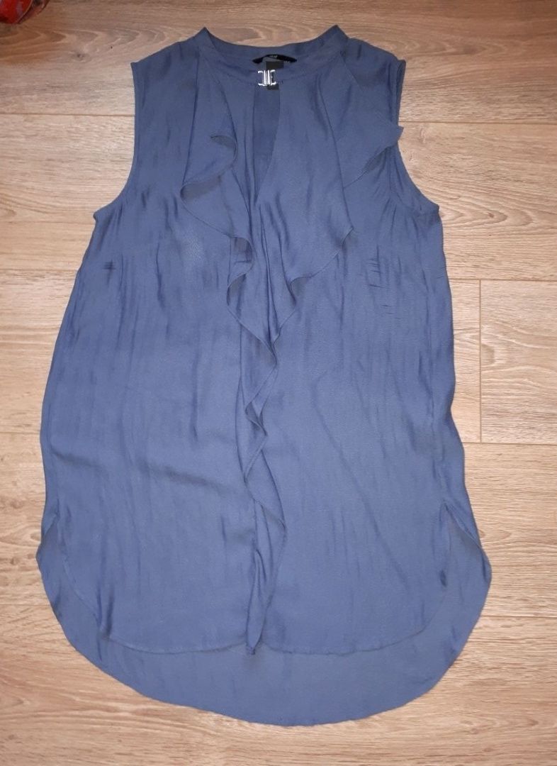 Zwiewna bluzka falbany H&M S