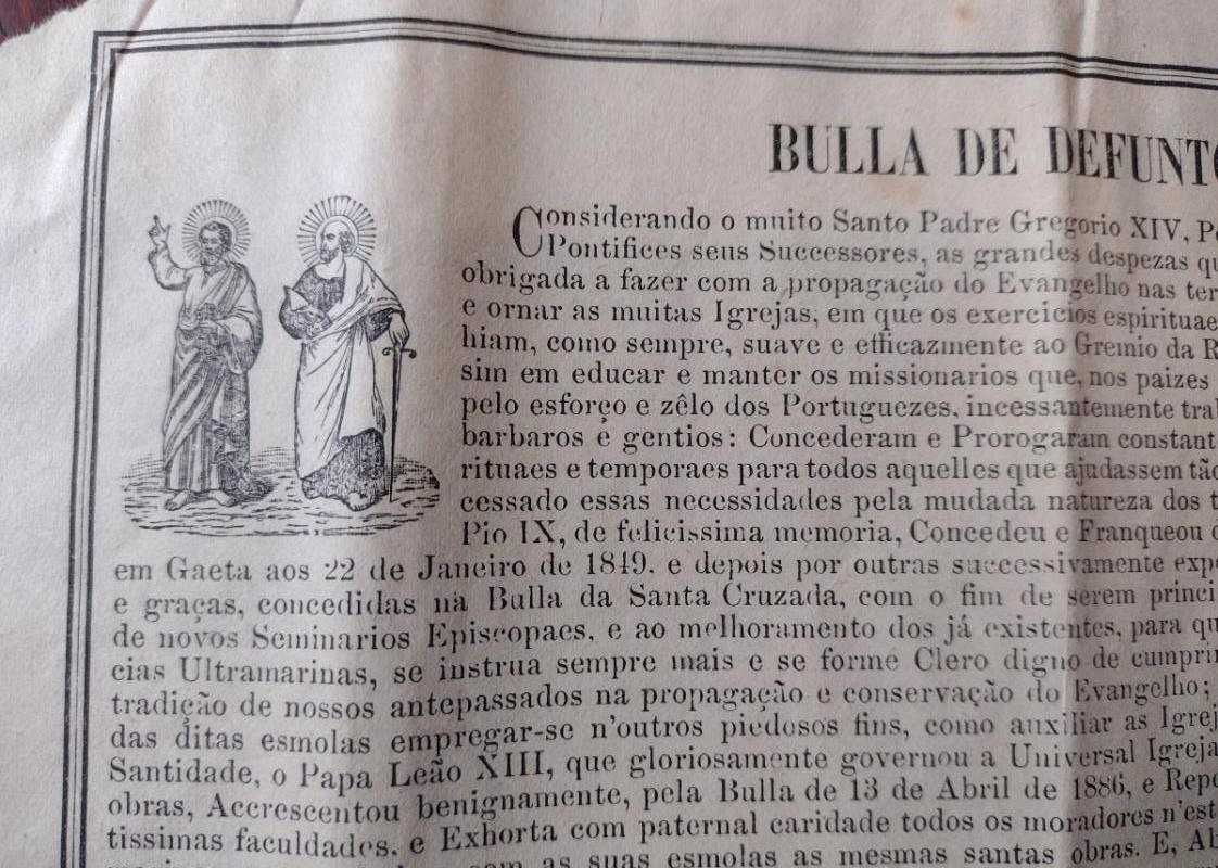 Bulla de Defuntos 50 Reis