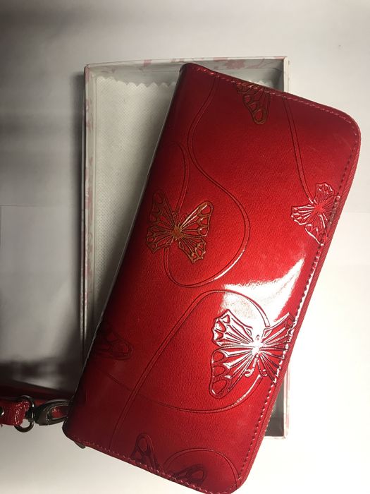 Portfel skorzany 19 cm /9 cm