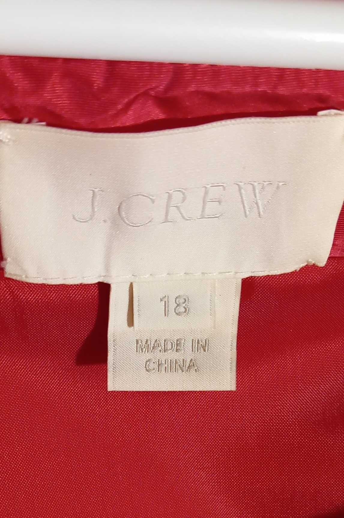 J.Crew – nowa wyjściowa suknia z tafety, 100% jedwab, midi, M/L, 800