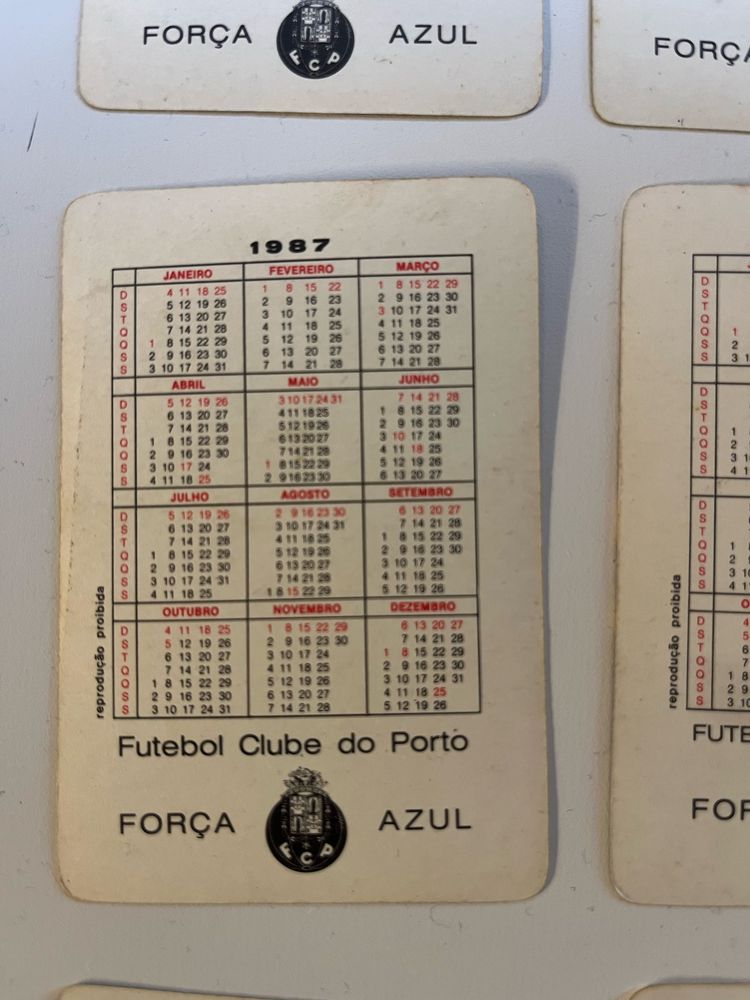 Calendários Fc Porto 85/87