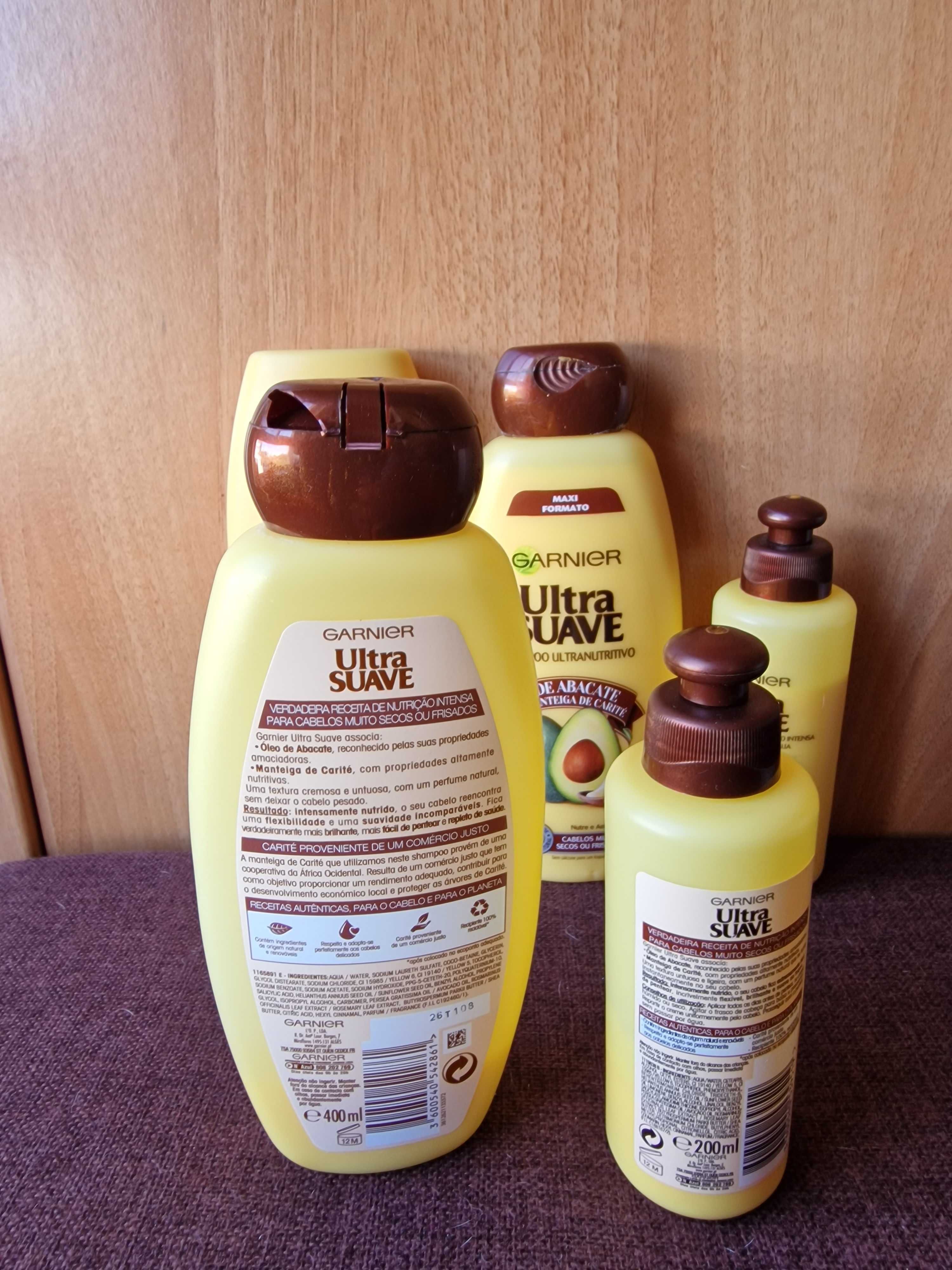 Conjunto Garnier Shampoo+Amaciador+Creme Pentear Óleo Abacate (NOVOS)