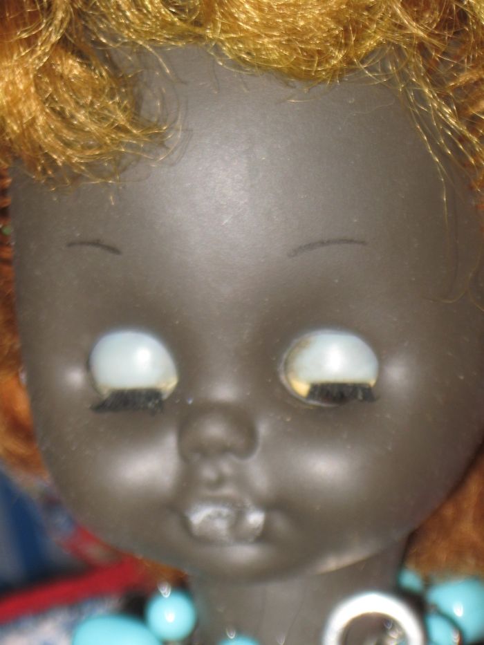 Донецкая кукла "Анжела"41см. Этническая Африканка(негритоска)
