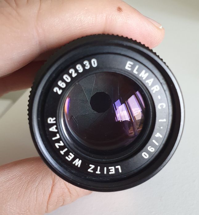 Leica Elmar-C 90mm f/4 com fungos