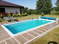 Basen ogrodowy CUBA 7,50x 3,70x 1,55m PROMOCJA Zestaw
