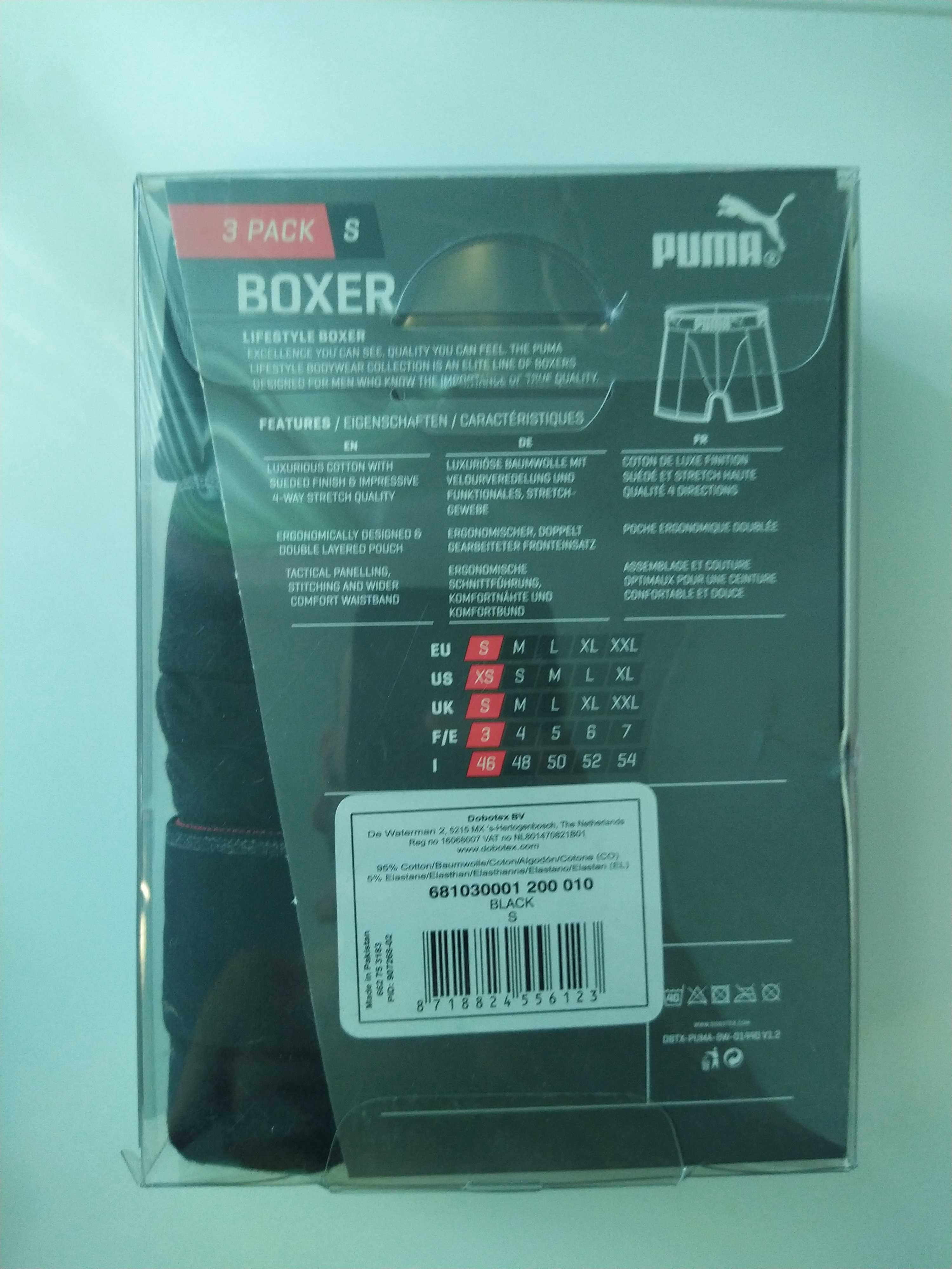 PUMA Оригінальний набір бавовняних боксерів PUMA (3 штуки) розмір S