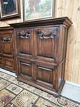 Wysoka  komoda szafka dębowa  130 cm #1466 Stylowy Węgrów #