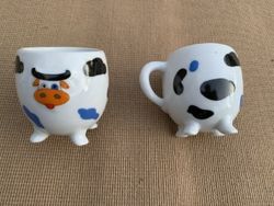 Louça com decoração de vacas