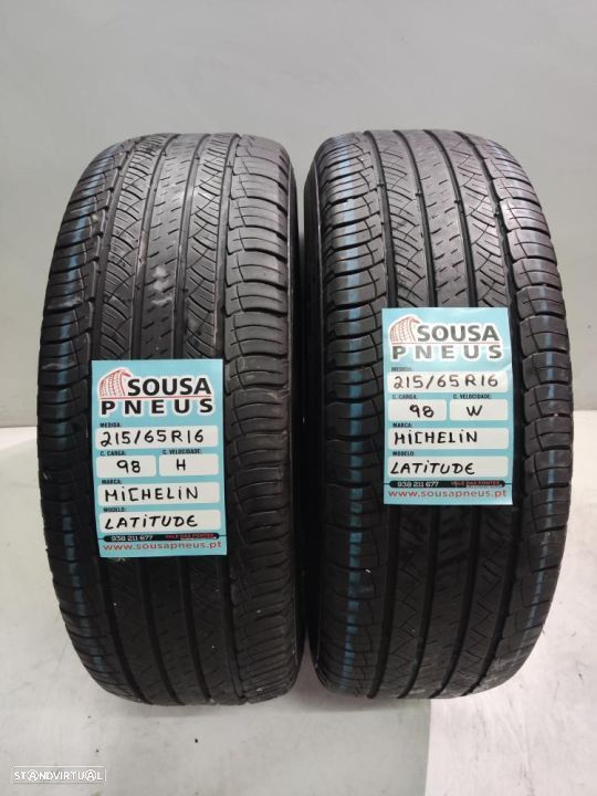 2 pneus semi novos 215-65r16 michelin - oferta dos portes 90 EUROS