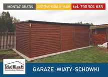 Garaż / ALTANA OGRODOWA / Wiatka na Drewno - Narzędzia /  - Maj-Blach