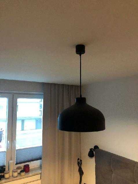 Lampa metalowa czarna