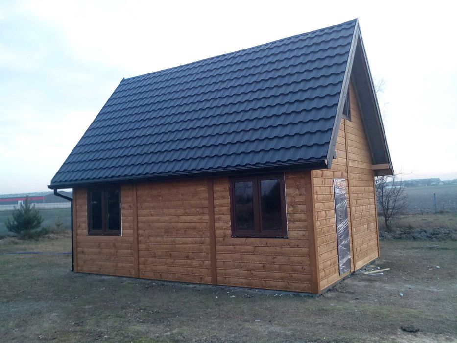 Dom/domy z drewna. Dom drewniany letniskowy/całoroczny. Bez pozwolenia