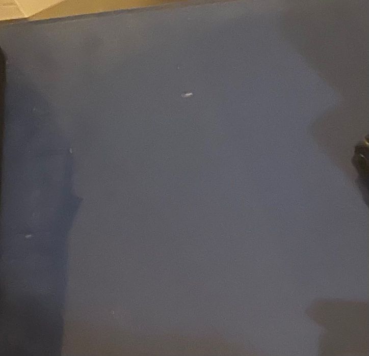 Tampo azul de estirador / secretária