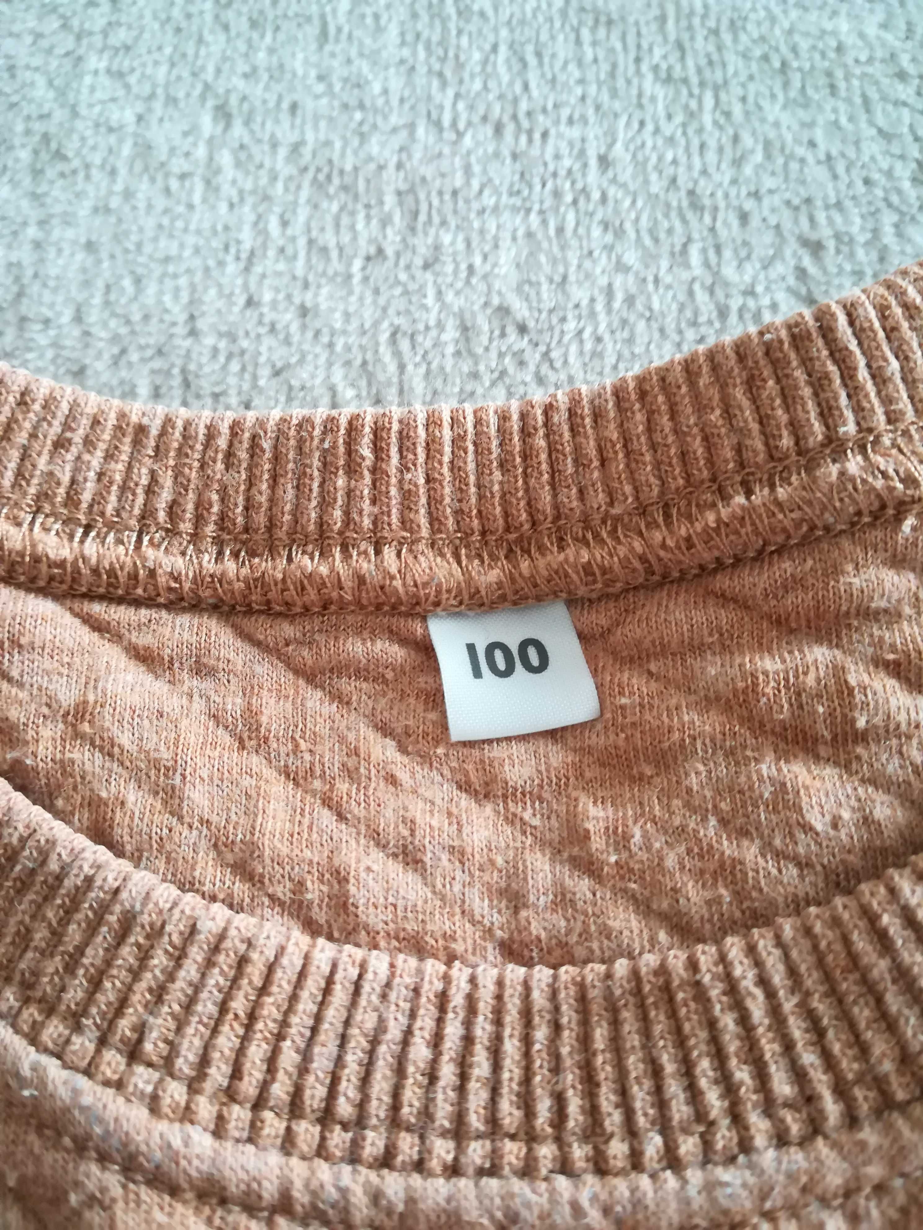 Karmelowa bluza dla dziewczynki rozmiar 98