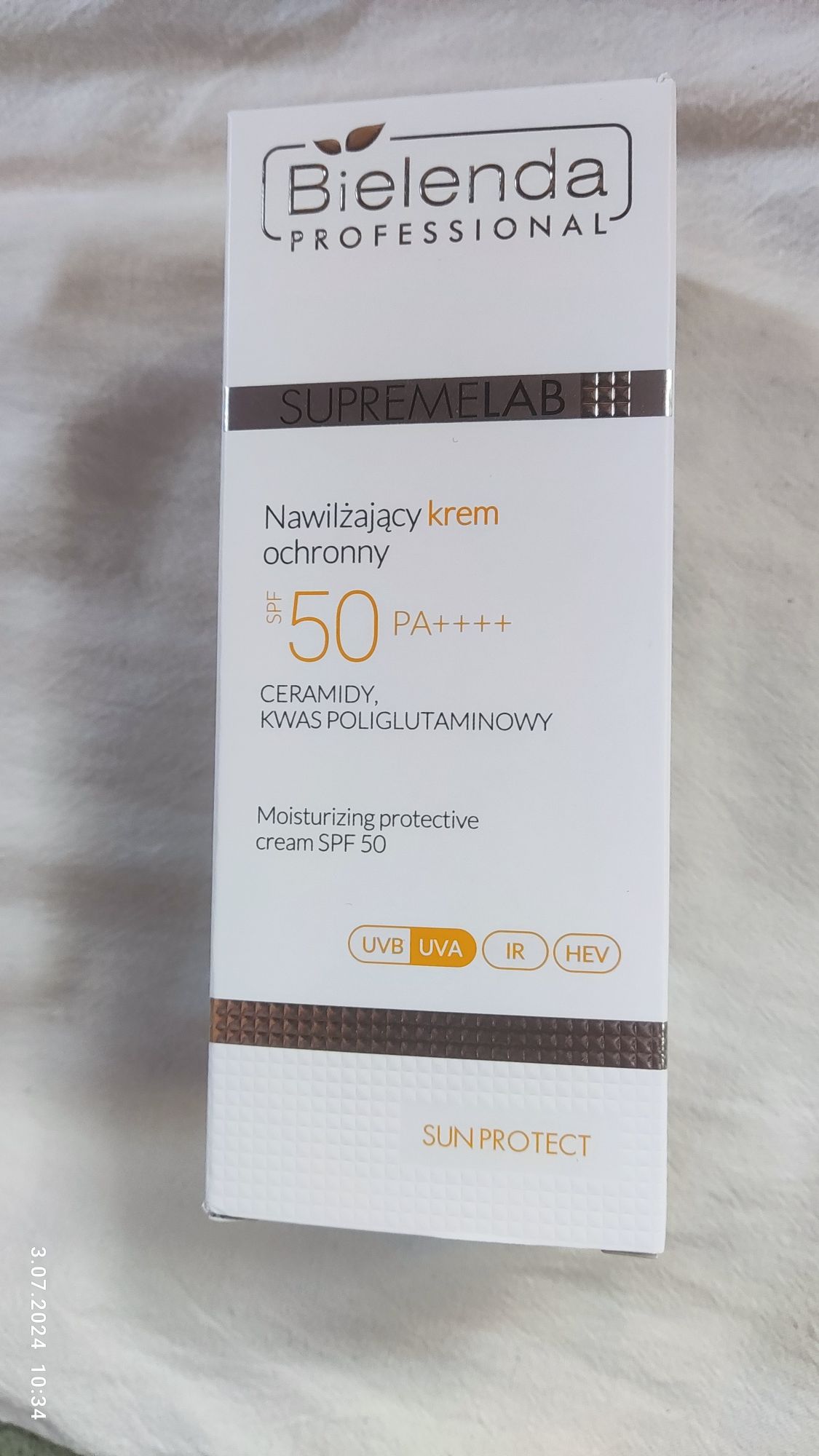 Bielenda satynowy krem spf50 ceramidy