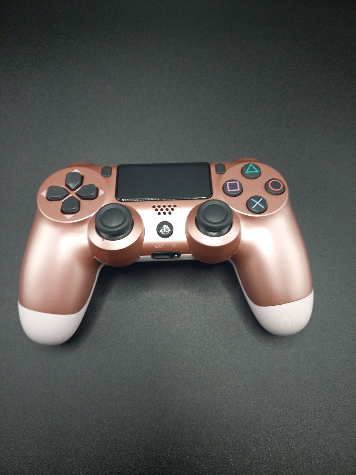 Comando PS4 Rosa Dourado – Como Novo, com Caixa Original!
