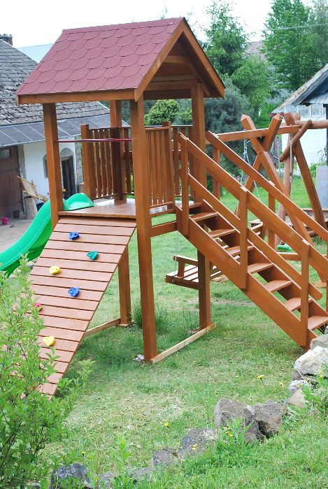 Plac zabaw dla dzieci PZ04 ! Ścianka wspinaczkowa, wieżyczka!