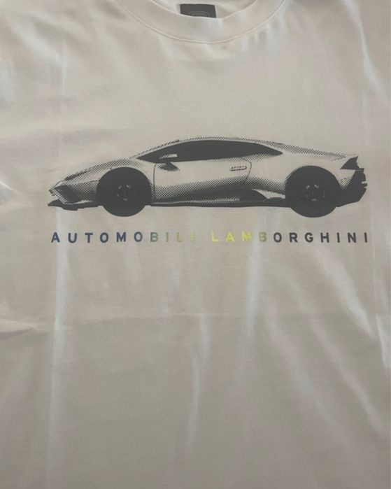 Tshirt lamborghini branca
