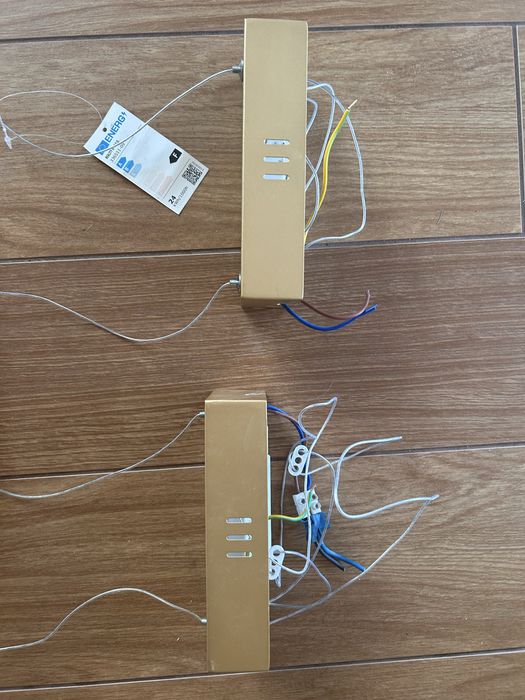 Lampa wiszaca 2 szt led Anaya zloty mat