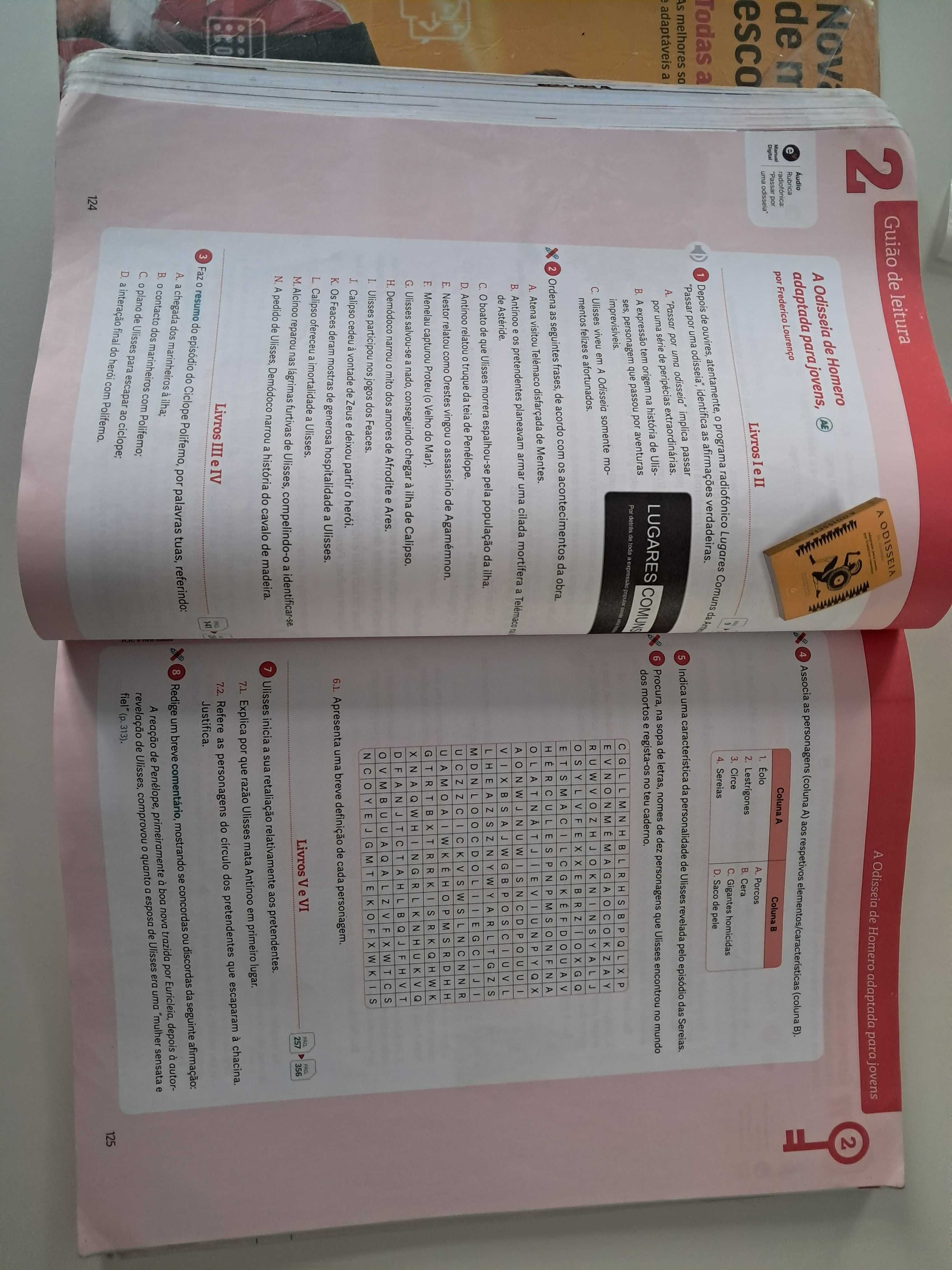 Livro escolar de português 7 ano mau estado 5 euros