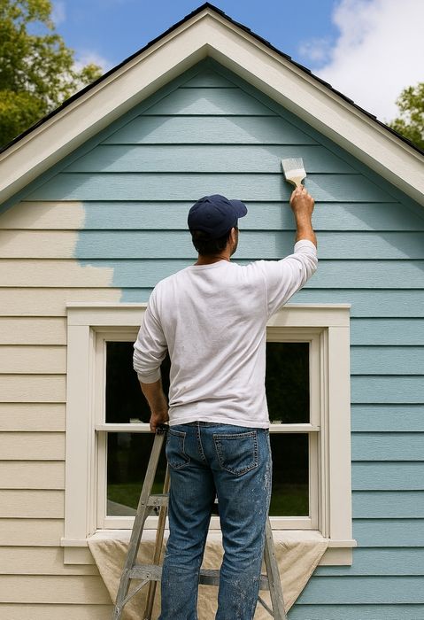 Pintura interiores e exterior e canalização