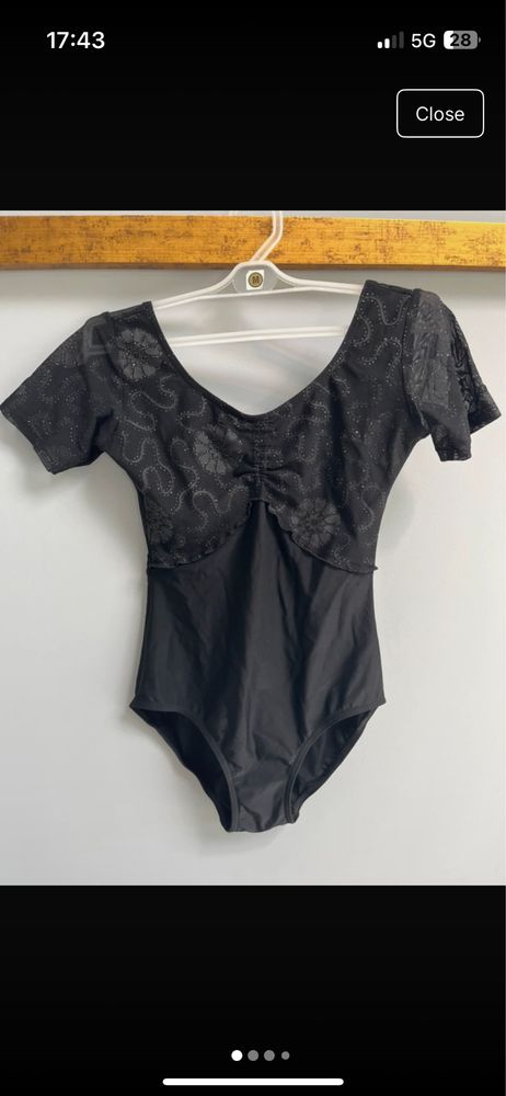 Body dla kobiety tancerki ladne glamour vintage czarne koronka