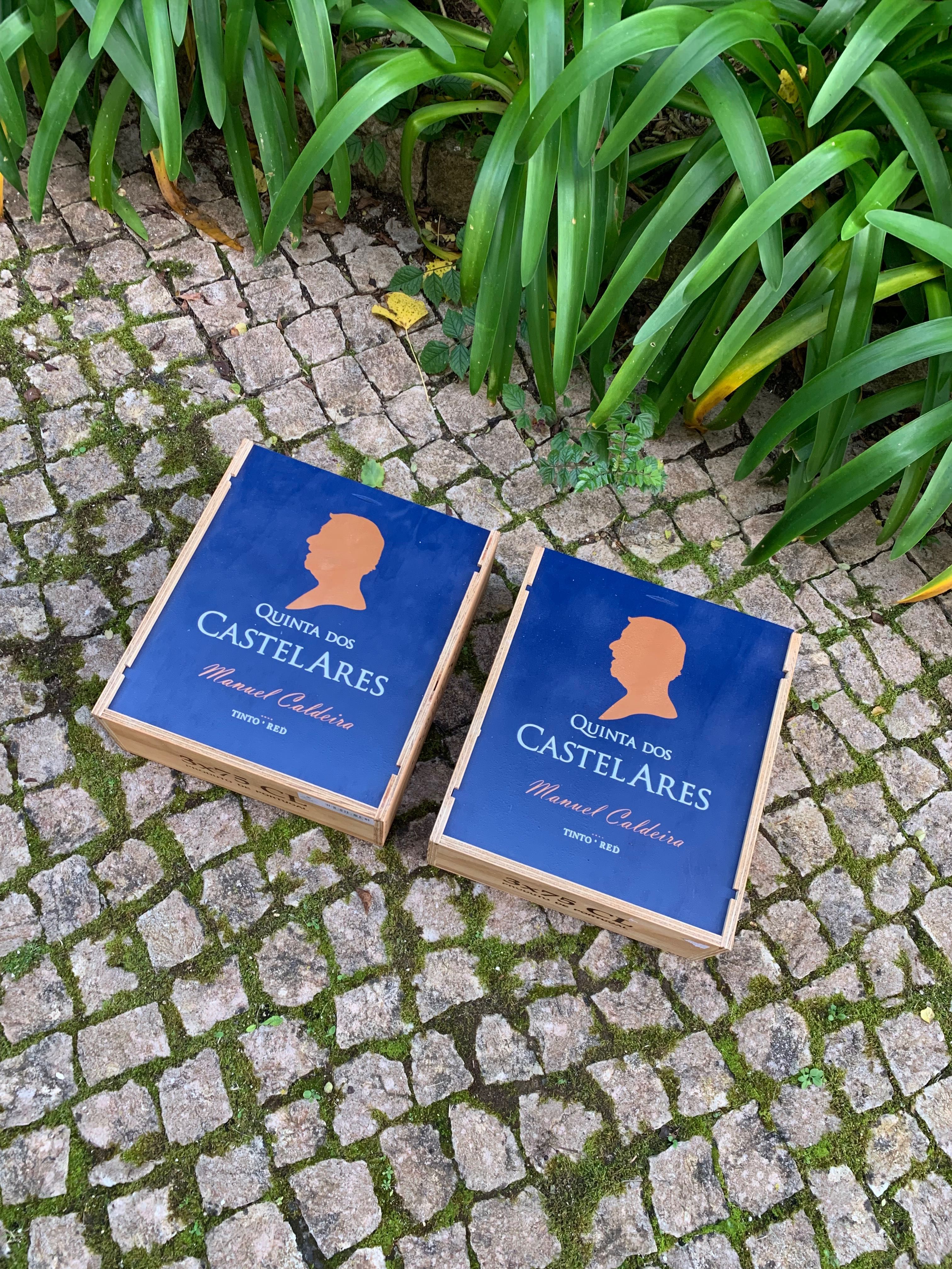 2 caixas madeira arrumação Castelares
