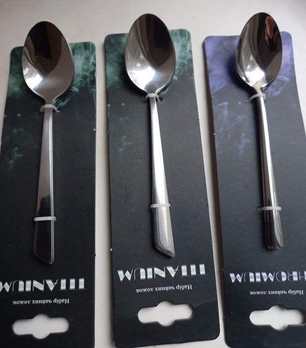 Набір ложок чайних нержавіючих GUSTO Chromium 3 шт/уп Україна гладкі