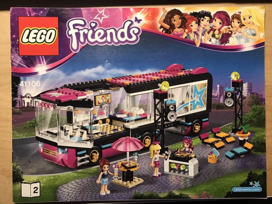 klocki Lego Friends Wóz koncertowy gwiazdy pop 41106