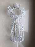 OKAZJA! Almi Decor stojak na bizuterie manekin bialy metal shabby chic