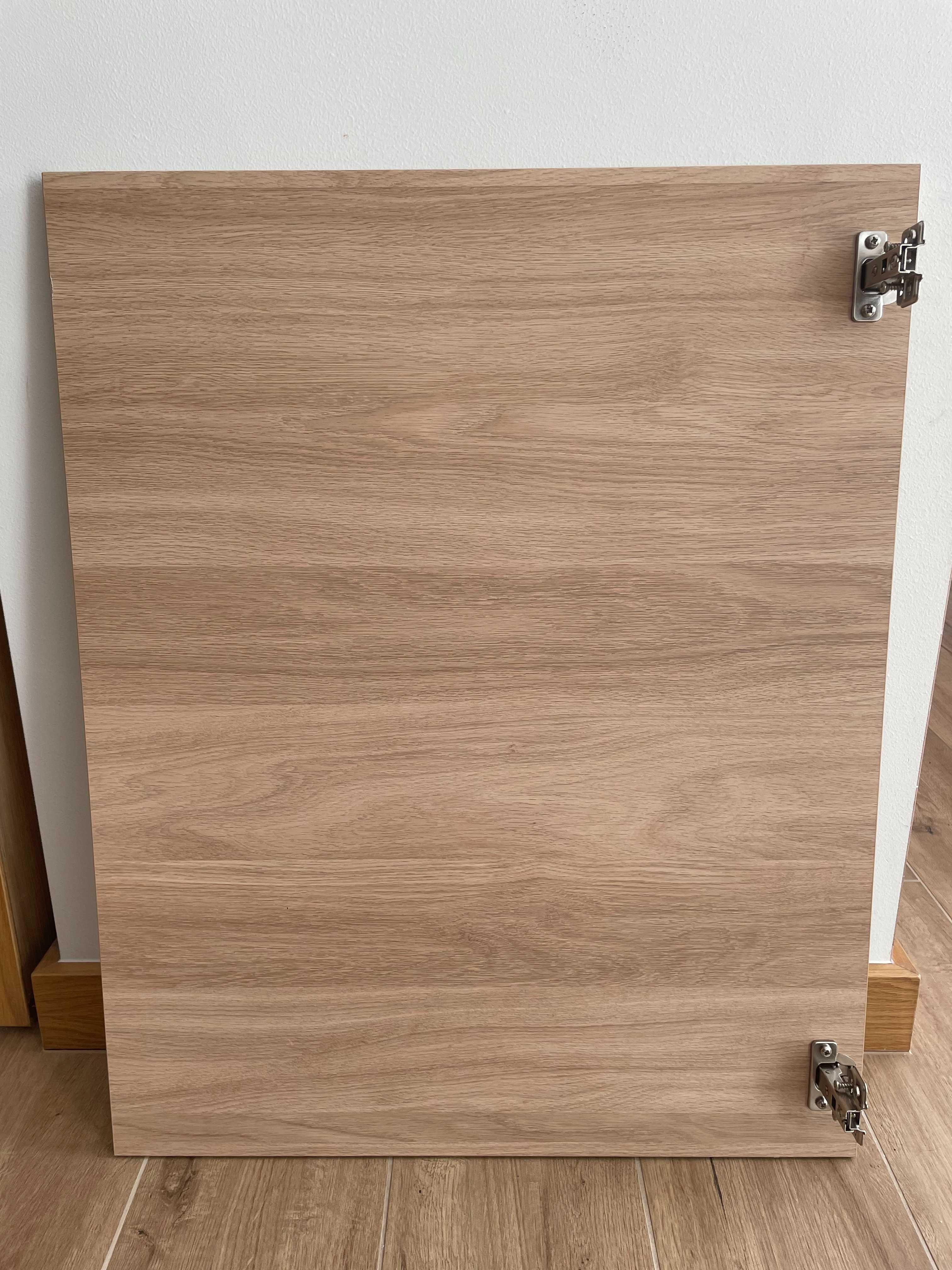 IKEA ENHET drzwi 60x75 cm imitacja dębu 404.576.48 + 2x zawias HJÄLPA