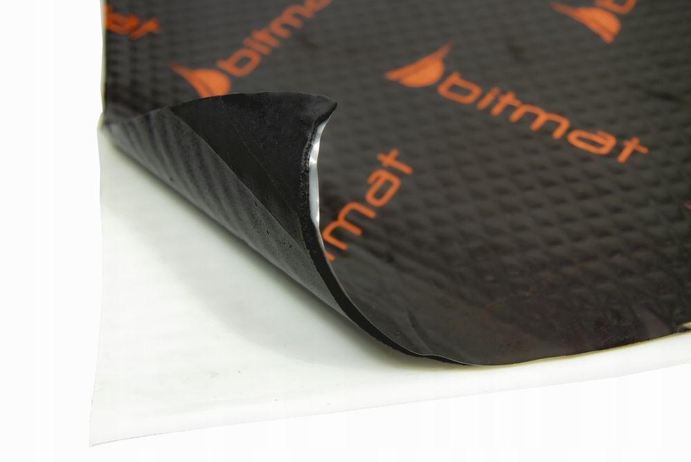 AB-4 Mata Wygłuszająca do maszyn, samochodów Alubutyl Bitmat 4mm 75x50