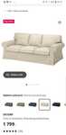 Kanapa sofa 3- osobowa Ektorp jasnobeżowa