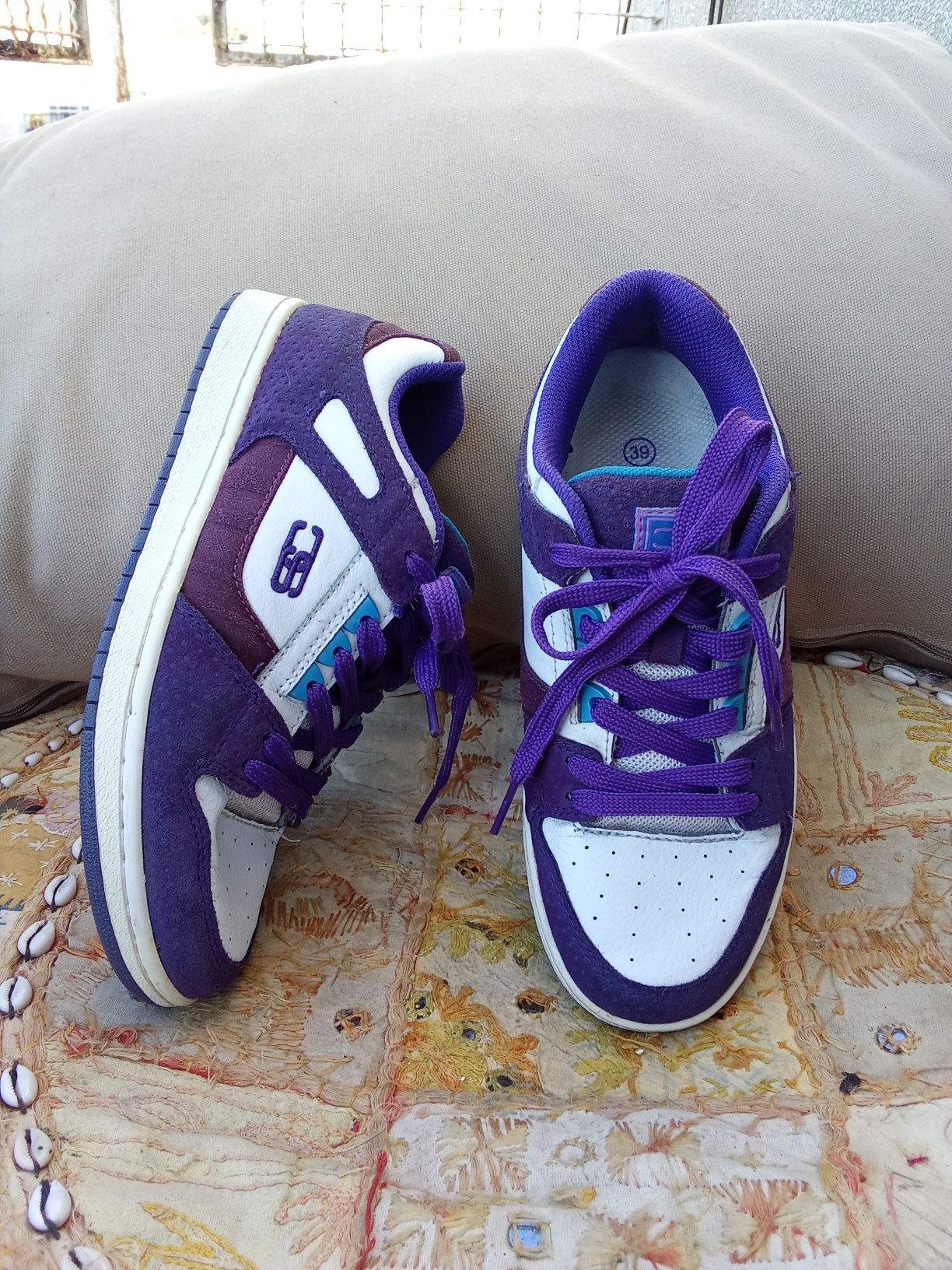 Ténis estilo air force roxos basket streetwear
