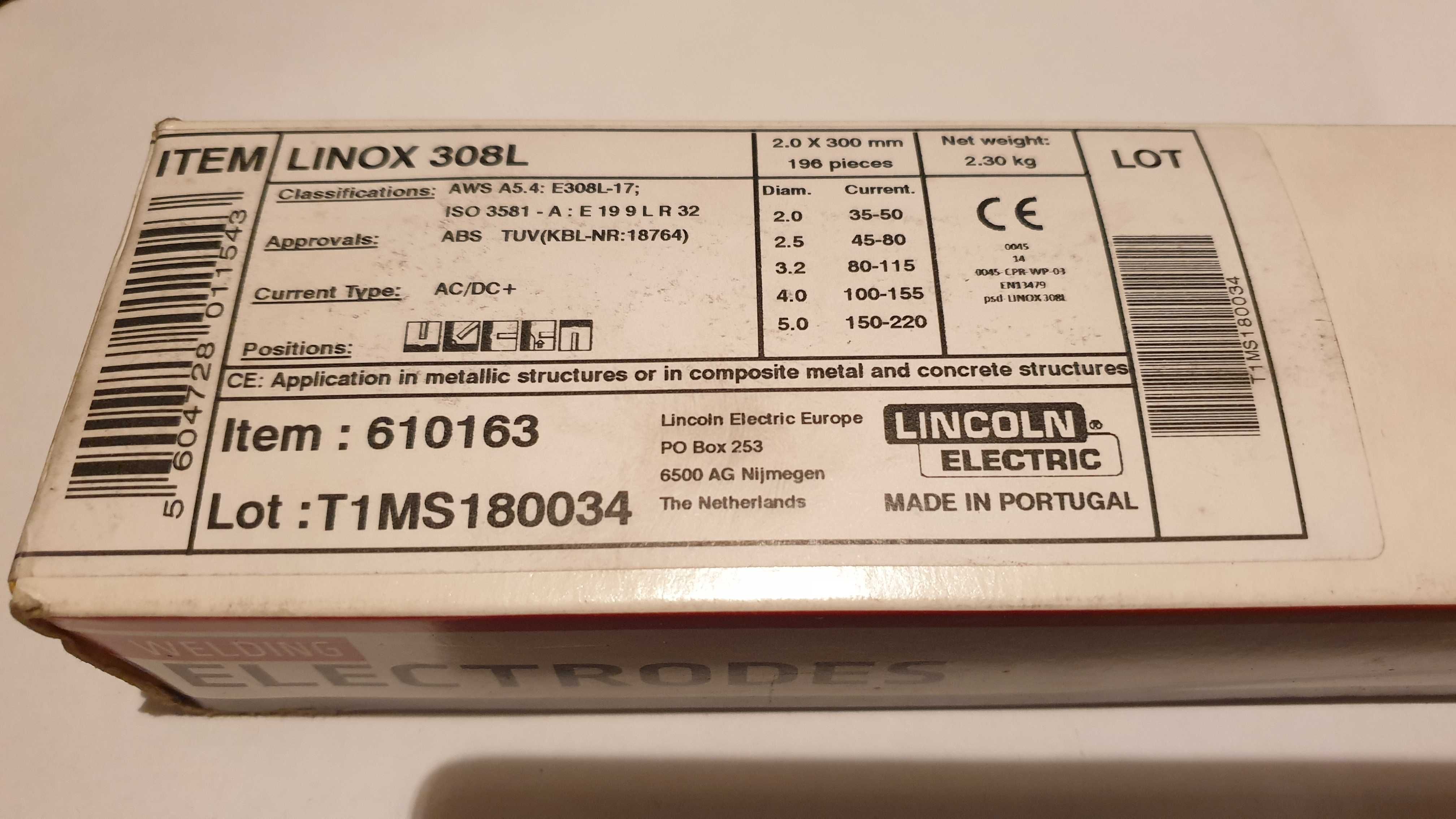 15 Elétrodos Aço Inox 308L 2.0