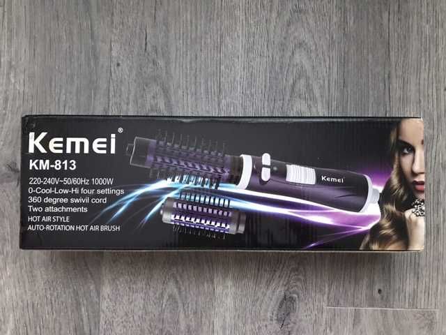 Фен-щетка Kemei KM-813