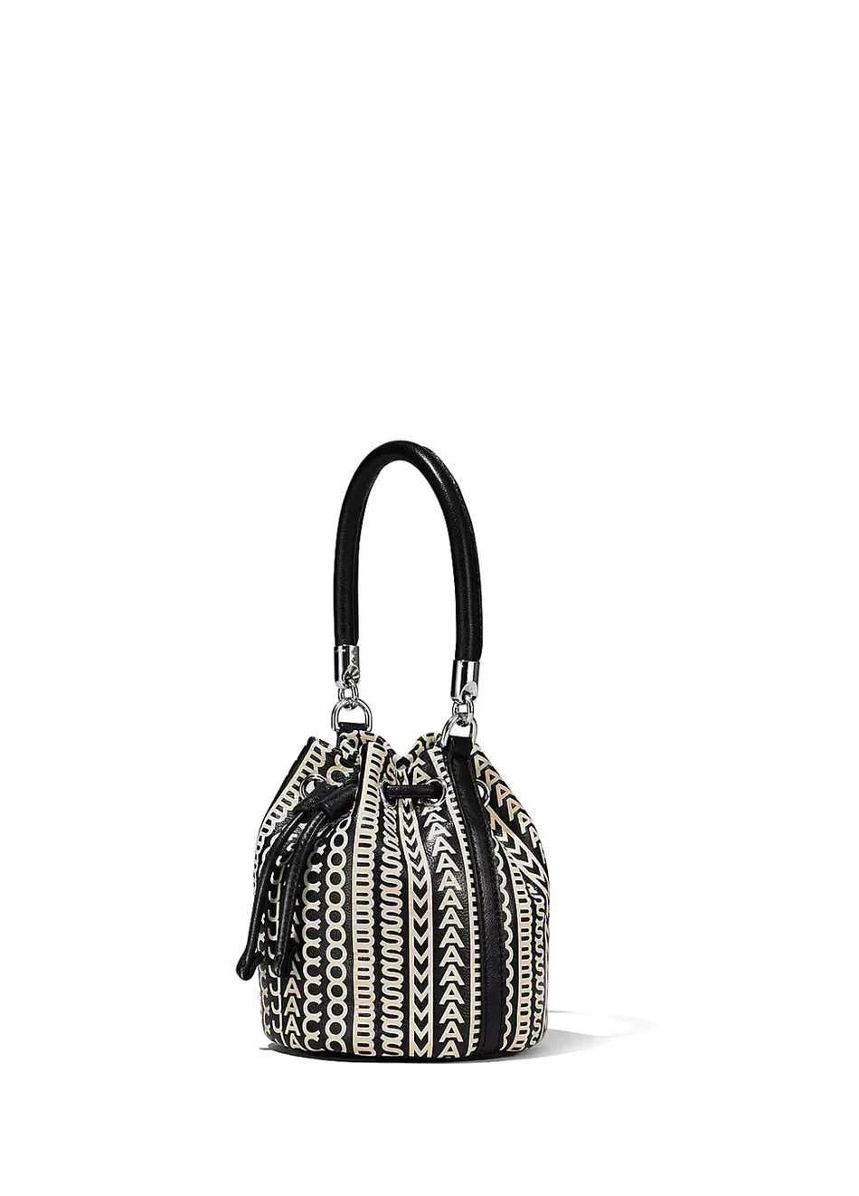 Сумка Marc Jacobs The Monogram Leather Micro Bucket Bag Black