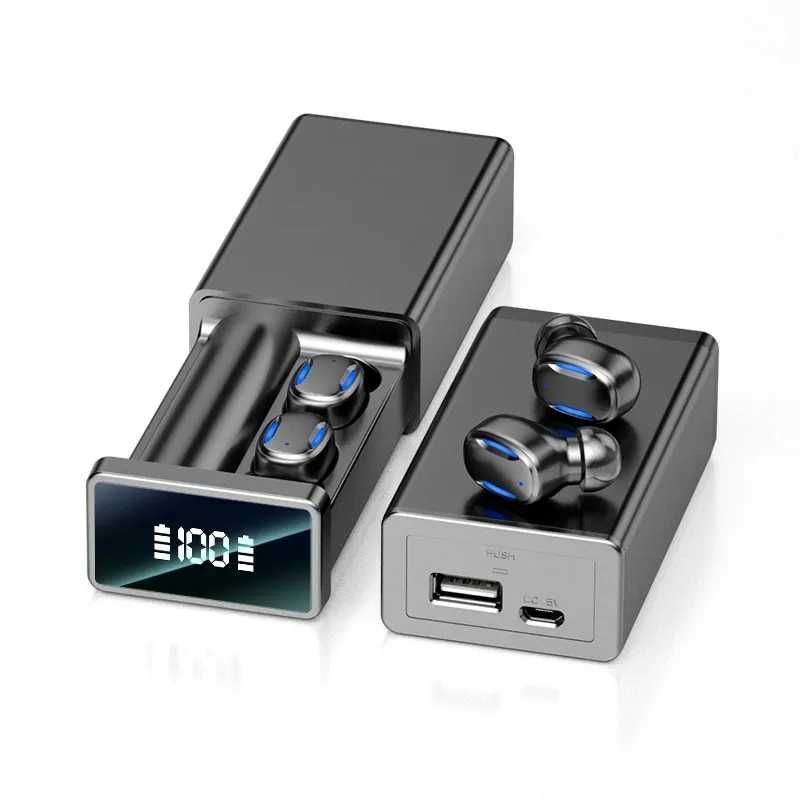 Auriculares Bluetooth com powerbank NOVOS