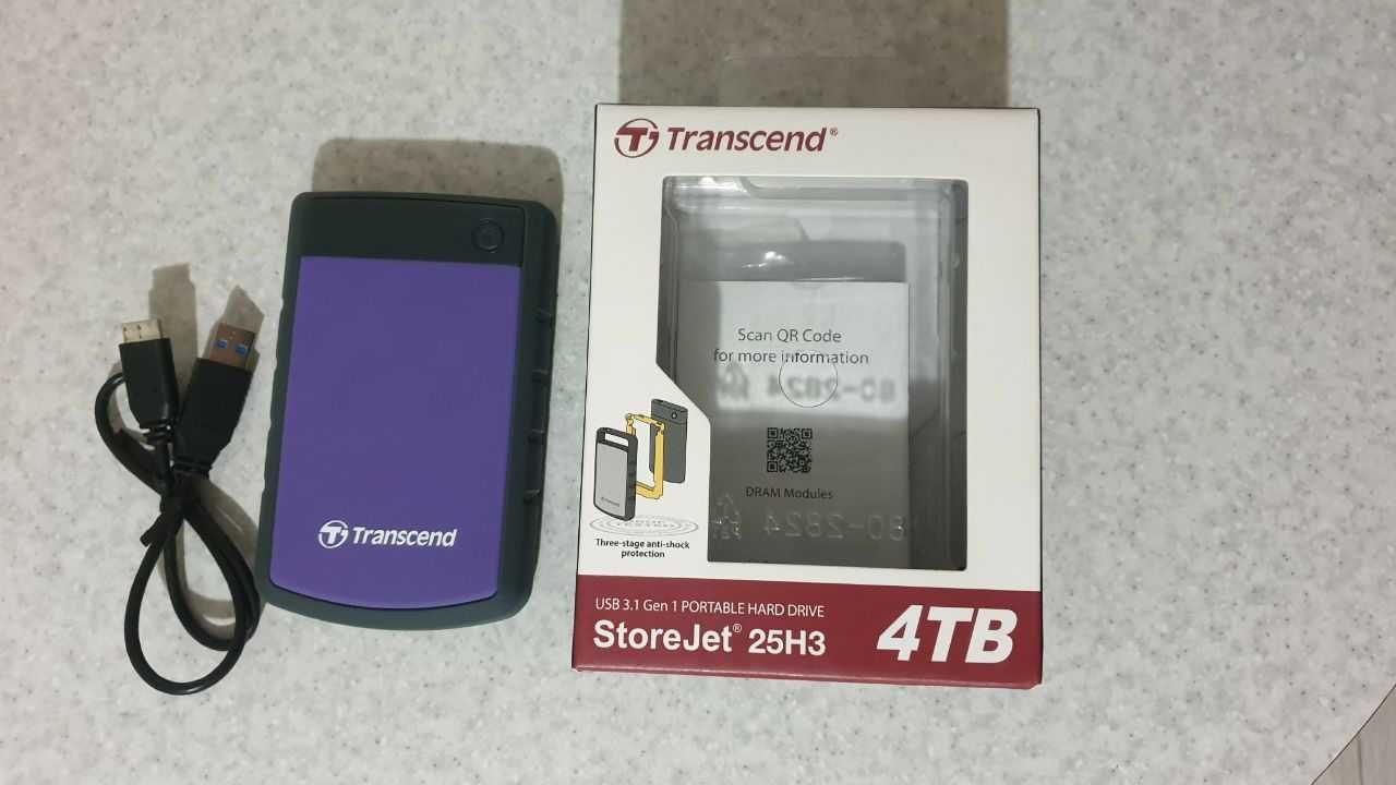 Зовнішній жорсткий диск 2.5" 4TB Transcend (TS4TSJ25H3P)